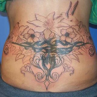 Tramp Stamp Cover UP! Cover tattoo, Back tattoo, Tattoos