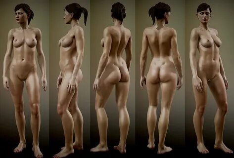 realistic female game ready fully rigged 3D Модели in Женщин