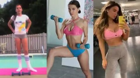 Lana Rhoades in Workout video Before she is Involved in Adul