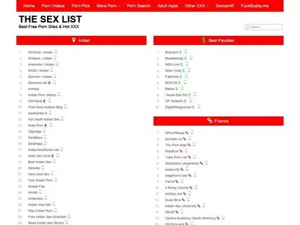 These Sex List / Indian Porn