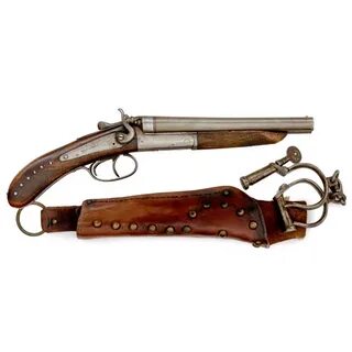 Antique Sawn Off Shotgun Used By Sheriff Frank M. Canton Of 