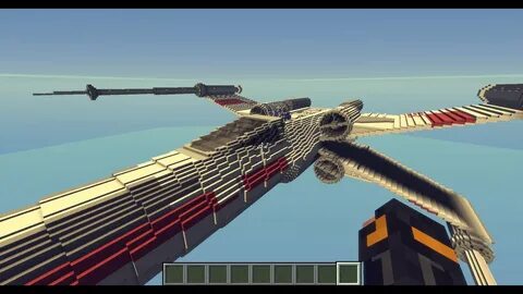 Minecraft timelapse: X-Wing - YouTube