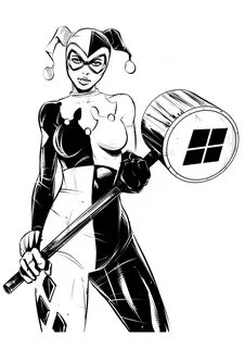 20+ Latest Harley Quinn Drawing Black And White Nasma Druga