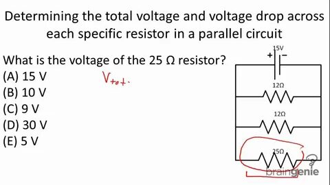Physics 6.2.5.1 Determining the total voltage and voltage dr