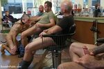 ▷ Dylan Deap in Shaved and fucked in a busy barbershop (Phot