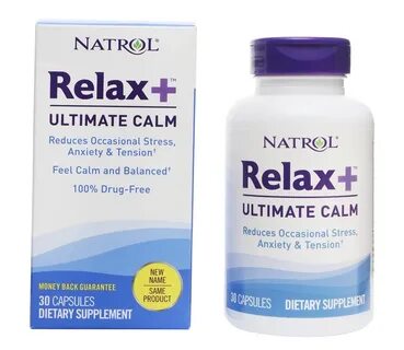 Buy Natrol - Relax+ Ultimate Calm - 30 Capsules at LuckyVita