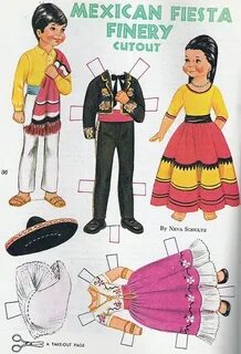 mexican pd Paper dolls, Mexican doll, Vintage paper dolls