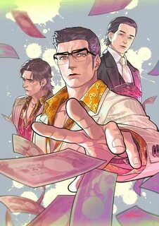 Yakuza Kiryu Kazuma, Tetsu Tachibana & Jun Oda by Akei Anime