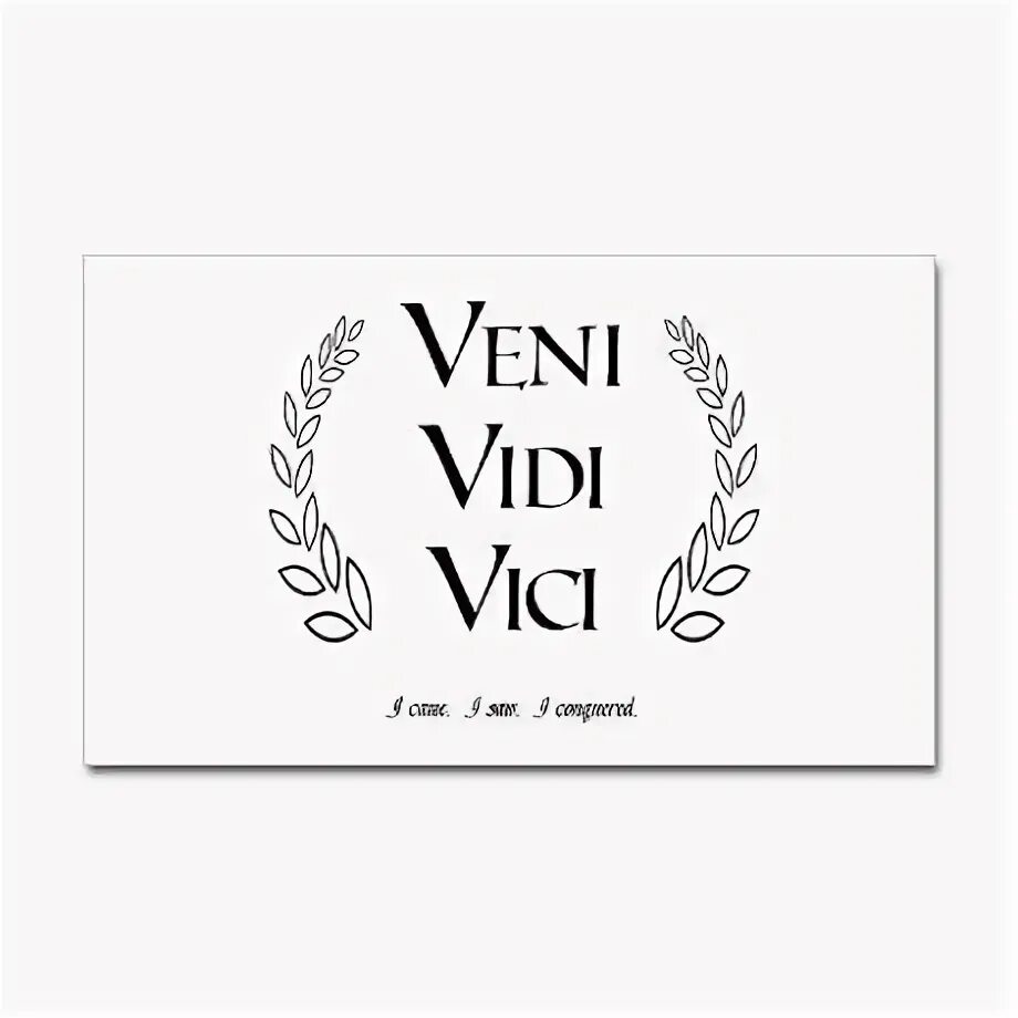 vici Sticker (Rectangle) Veni Vidi Vici Rectangular Sticker 