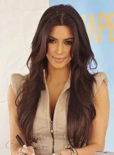 Polished Kim Kardashian Hairstyle Long Loose Wavy 26 Inches 