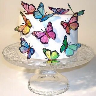 Spring Monarch Pastel Butterfly Cake by BUTTERFLYBAZAAR on E