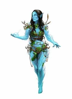 Female Fey Nymph Naiad - Pathfinder 2E PFRPG DND D&D 3.5 5E 