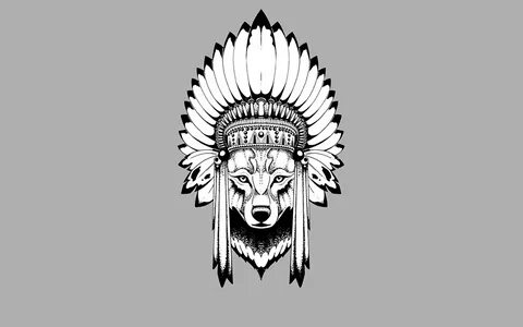 Wolf Native American Drawings - 1280x800 - Download HD Wallp