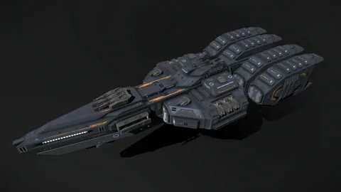 ArtStation - Scifi Destroyer Scimitar