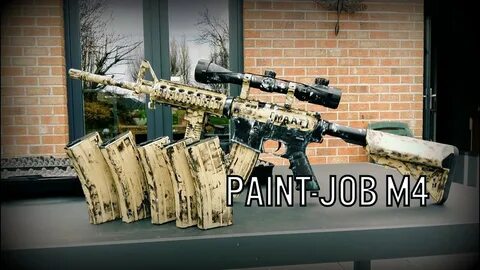 Paint-Job M4A1 : MAAT Airsoft Belgium - YouTube