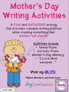 Mothers Day Poetry Activities from Joy in the Journey on Tea