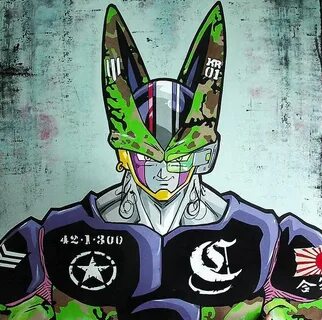 Cell By #Har0w Dragon ball art, Dragon ball artwork, Anime d