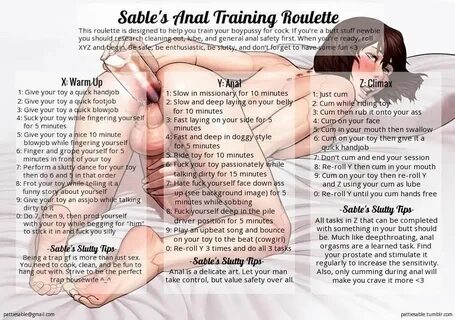 Sable's Anal Training Roulette - Fap Roulette