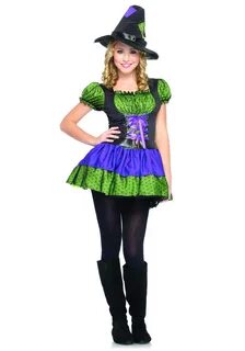 Colorful Teen Witch Costume - Halloween Costume Ideas 2022