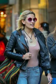 Paris Jackson in Leather Jacket and Jeans -04 GotCeleb