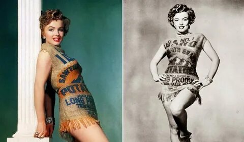 Marilyn Monroe In Potato Sack Dress In 1951 Proves That She 