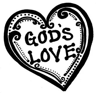 Library of god is love freeuse stock black and white png fil