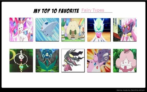 My top 10 favorite fairy type Pokemon by LightArcIndumati on