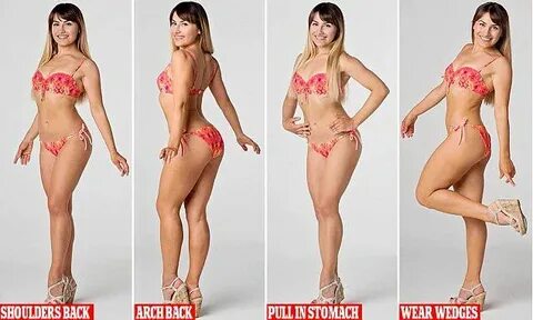 Pose like a bikini model to show off your best side on the b