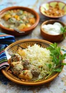 Kofta bi tahini (Ground meat and potatoes in tahini citrus s