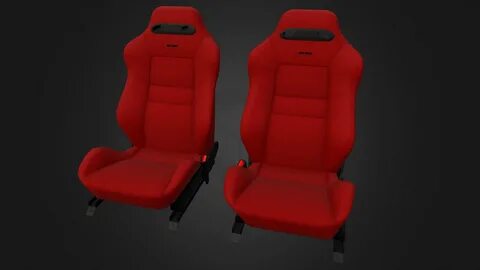 DC2 Integra Recaro Seats - Download Free 3D model by erfet (