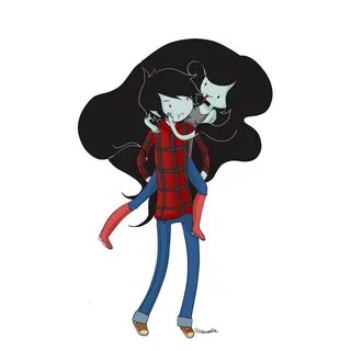 Marceline and Marshall Lee by Hahanoodle on deviantART Adven