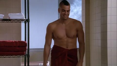 ausCAPS: Mark Salling shirtless in Glee 1-05 "The Rhodes Not