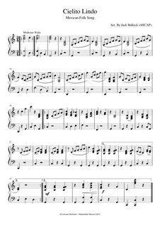 Cielito Lindo Sheet music for Piano (Solo) Musescore.com