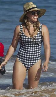 HILARY DUFF in Swimsuit at a Beach in Maui 08/02/2017 - Hawt