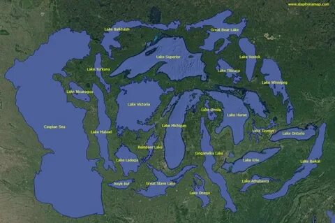 Largest Lakes in the World by Area - Vivid Maps Great lakes,