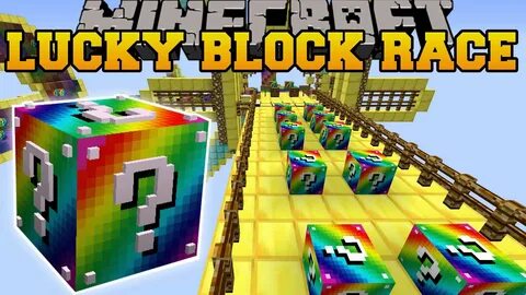 Lucky Block Race Карта Майнкрафт