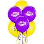 Los Angeles Lakers Balloons 6ct Party City