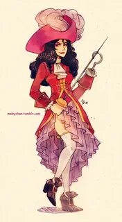 Fem!Captain Hook by MabyMin Gender bent disney, Disney fan a