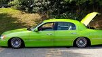 1999 LIME GREEN LINCOLN TOWN CAR LOWRIDER - YouTube