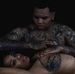 Rapper Kevin Gates and new wifes showing off their body tatt