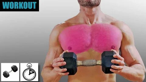 SUPER FAST BEGINNER CHEST WORKOUT USING ONLY ONE DUMBBELL - 