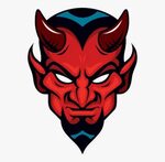 #devil #horror #red #scary #angry - Blue Devil Logo , Free T