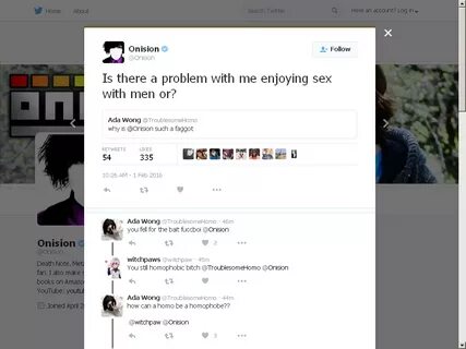 Onision on Twitter: "Is there a problem with me enjoying sex