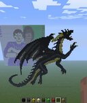 dragon - minecraft pixel art by Rest-In-Pixels on DeviantArt