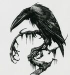 You shall be called Poe Raven artwork, Raven art, Crow art