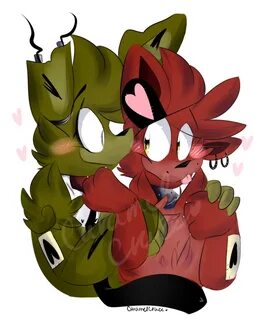 Springpai and Foxy-Chan. by CaramelCraze.deviantart.com on @