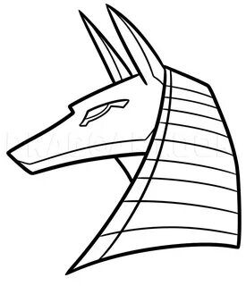 Drawing Anubis Easy, Step by Step, Drawing Guide, by Dawn - 