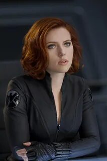 Wallpaper Scarlett Johansson, Black Widow, Short Hair, Actre