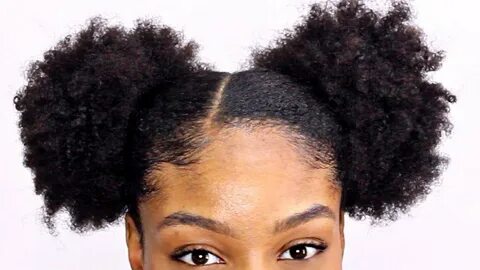 Two Puff Balls on Natural Hair Tutorial ft FLAWLESS by Gabri
