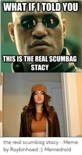 WHATIFITOLD YOU THIS ISTHE REAL SCUMBAG STACY the Real Scumb